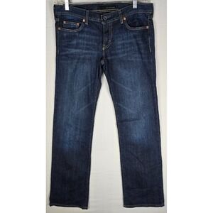 Calvin Klein Slim Boot Jeans Size 8 Women's‎ Dark Wash Denim Stretch Mid Rise
